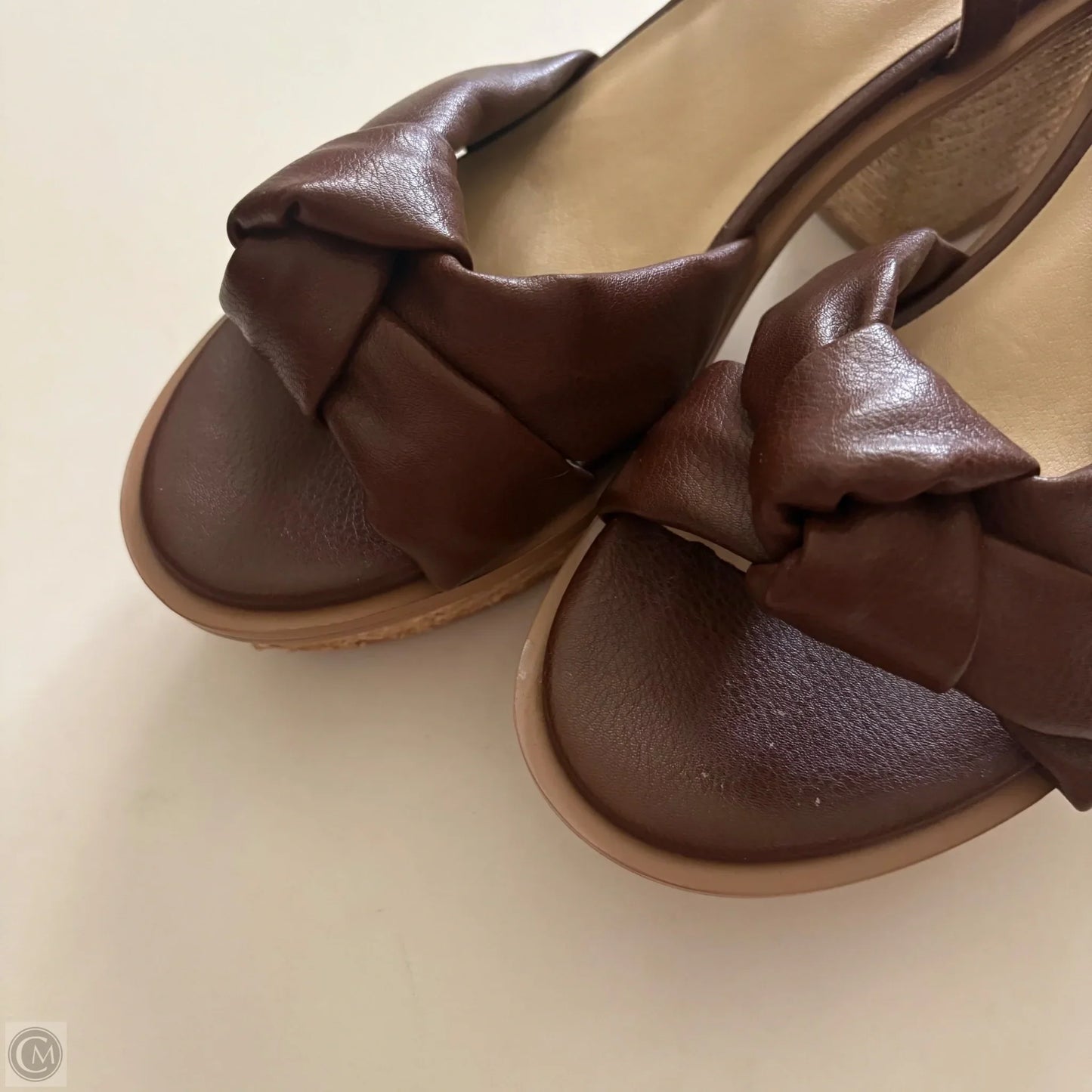 Shoes Heels Block By Cato In Brown, Size: 10