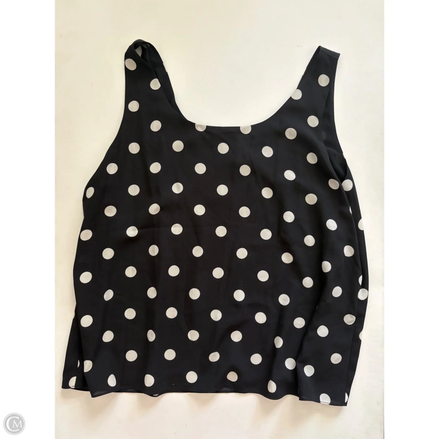 Tank Top By Anne Klein In Polkadot Pattern, Size: Xl