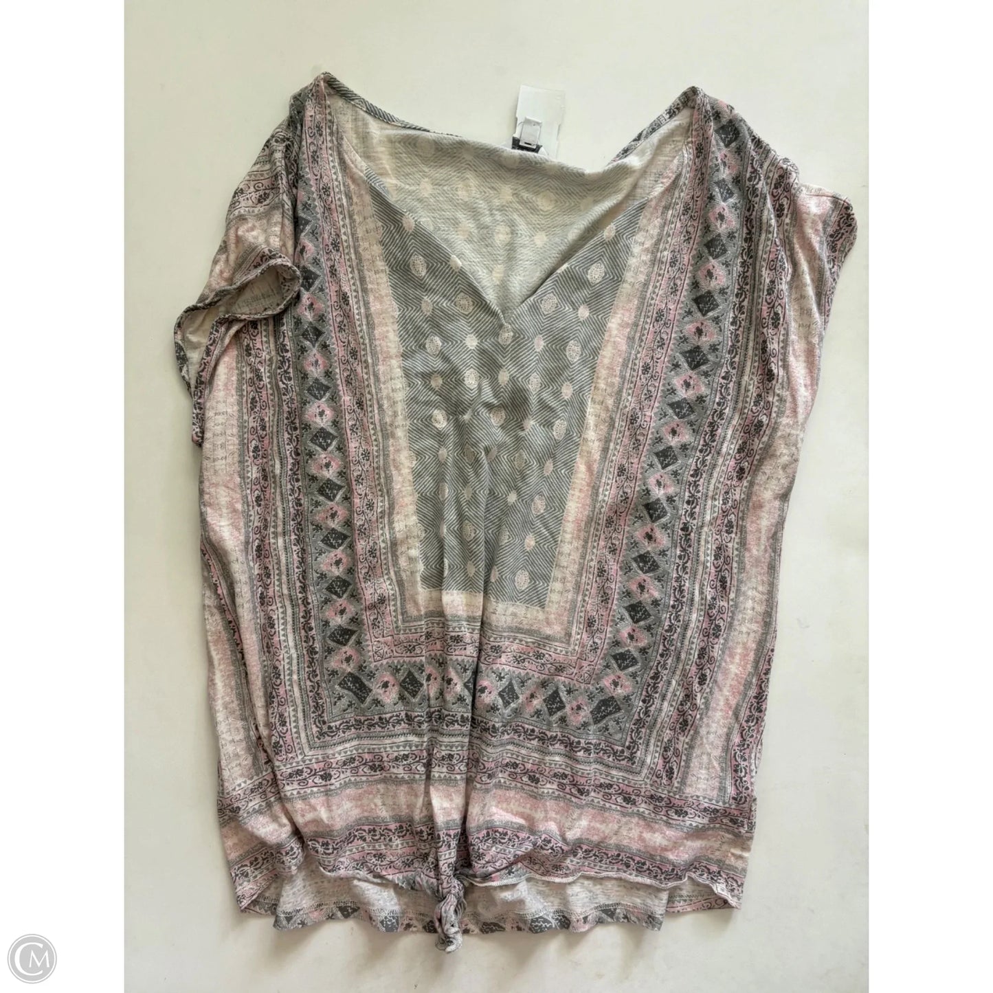 Top Short Sleeve By Lucky Brand In Pink, Size: Xl