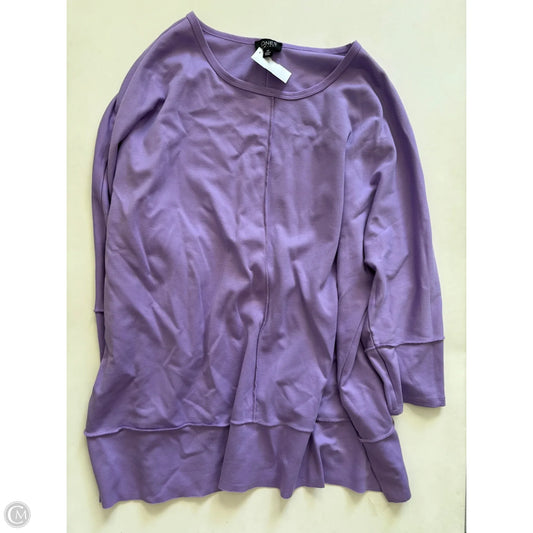 Top Long Sleeve By Jones New York In Purple, Size: 1x