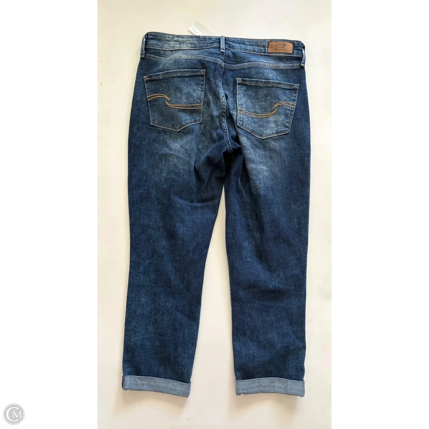 Jeans Straight By Levis Signature In Blue, Size: 10