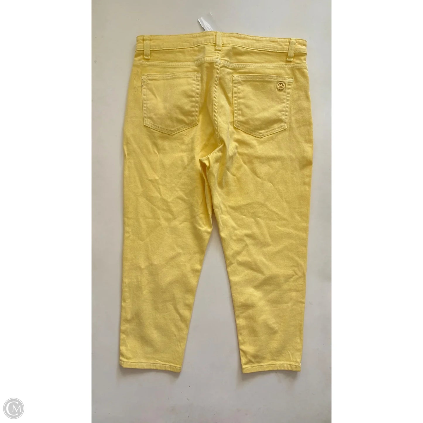 Jeans Straight By Michael By Michael Kors In Yellow, Size: 12