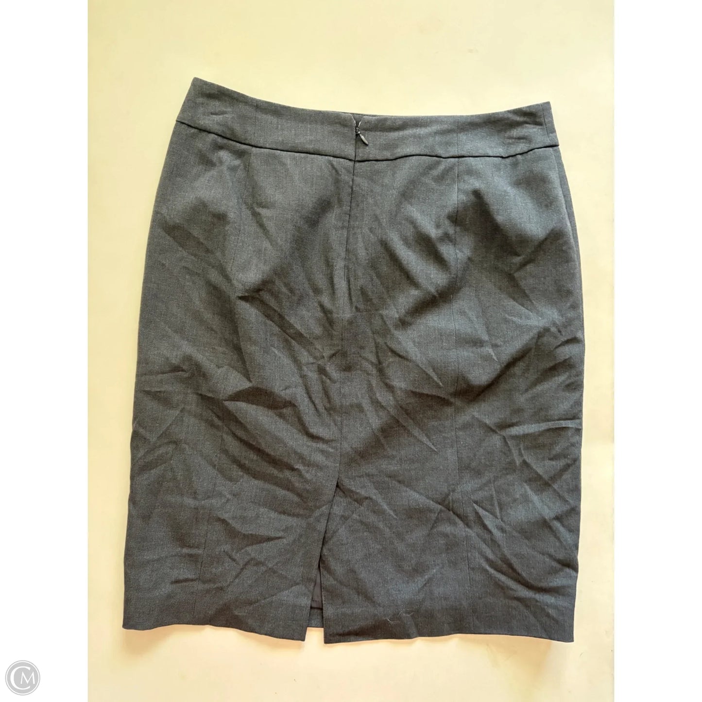 Skirt Midi By Calvin Klein In Grey, Size: 8