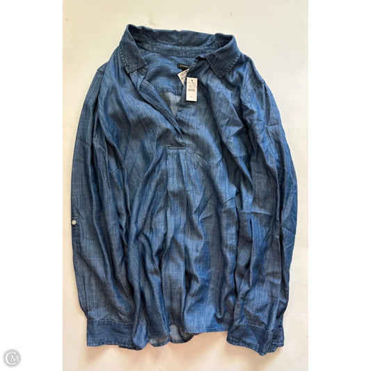 Top Long Sleeve By Talbots In Blue, Size: Xl