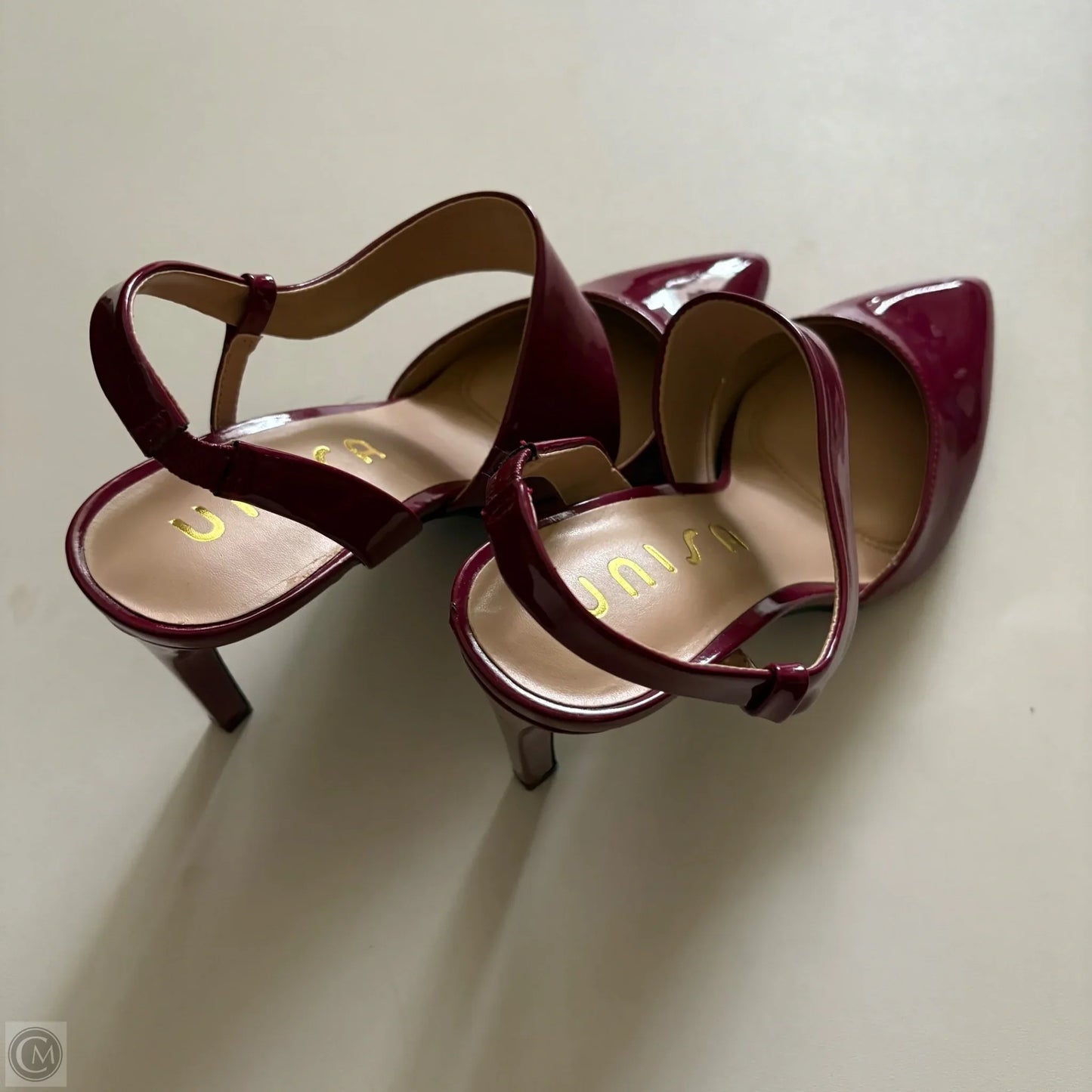 Shoes Heels Kitten By Unisa In Maroon, Size: 8.5