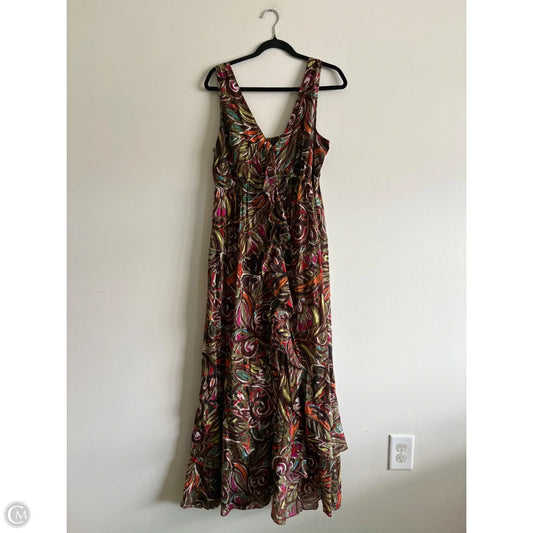 Dress Casual Maxi By Grace Elements In Multi-colored, Size: L