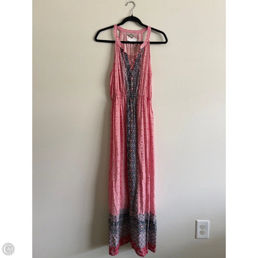 Dress Casual Maxi By Lucky Brand In Red, Size: S