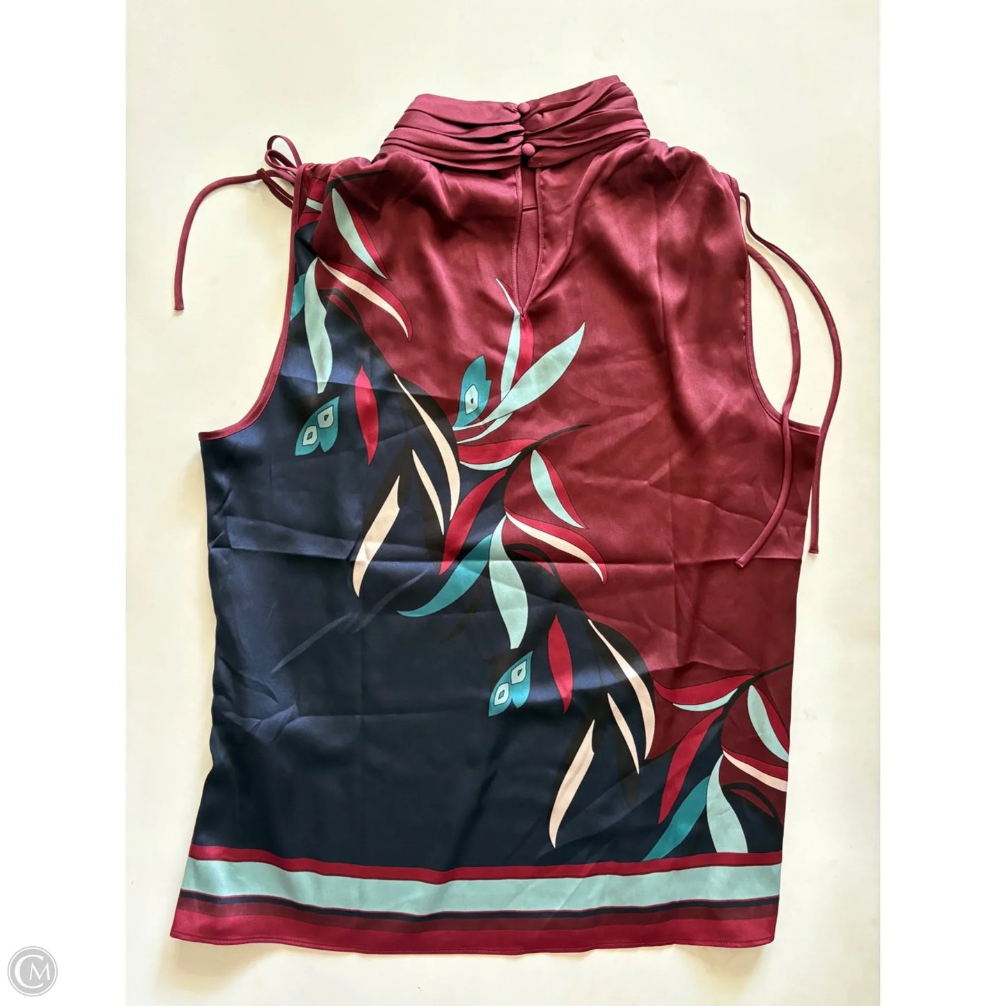 Blouse Sleeveless By White House Black Market In Maroon, Size: M