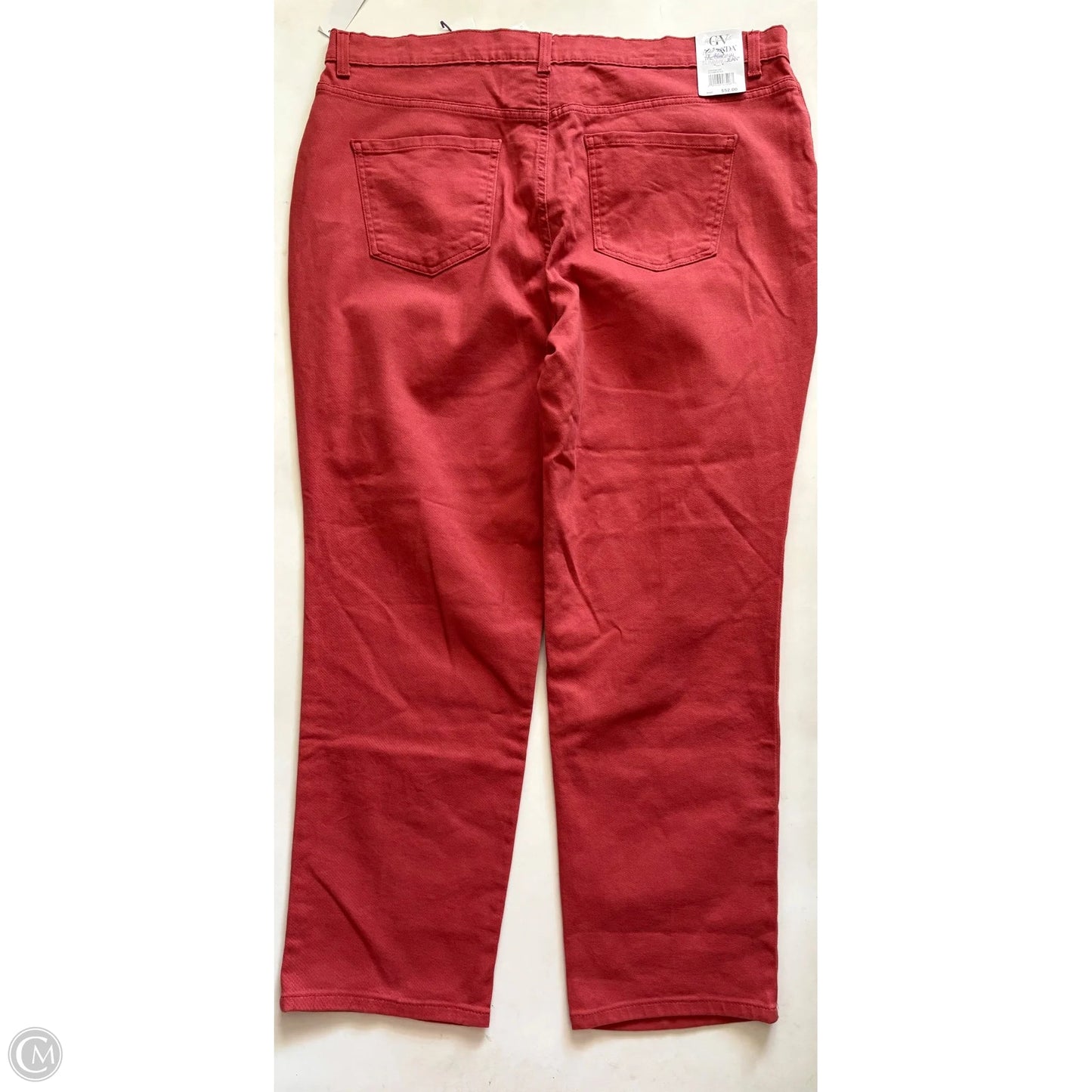 Jeans Straight By Gloria Vanderbilt In Orange, Size: 20