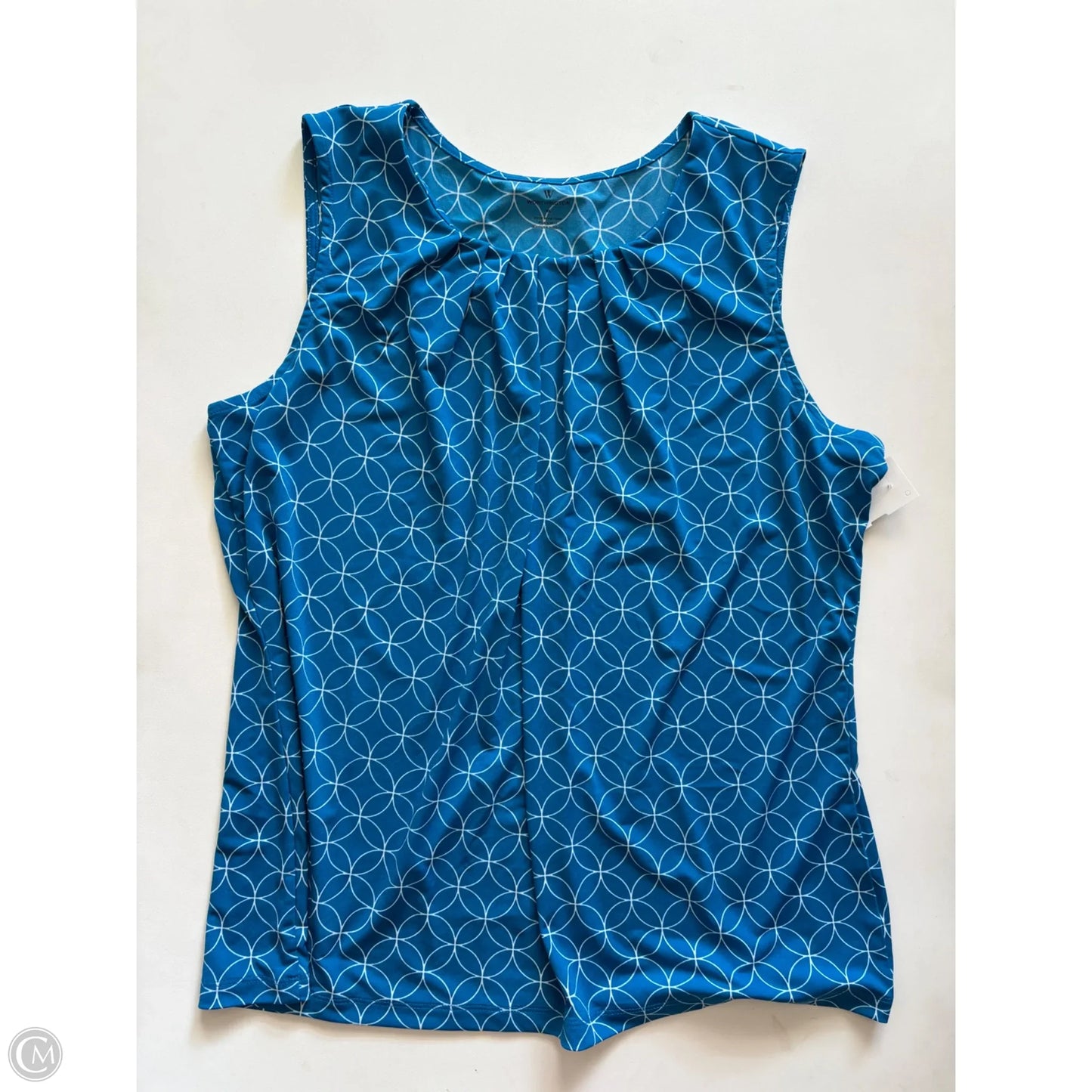 Blouse Sleeveless By Worthington In Blue, Size: Xl