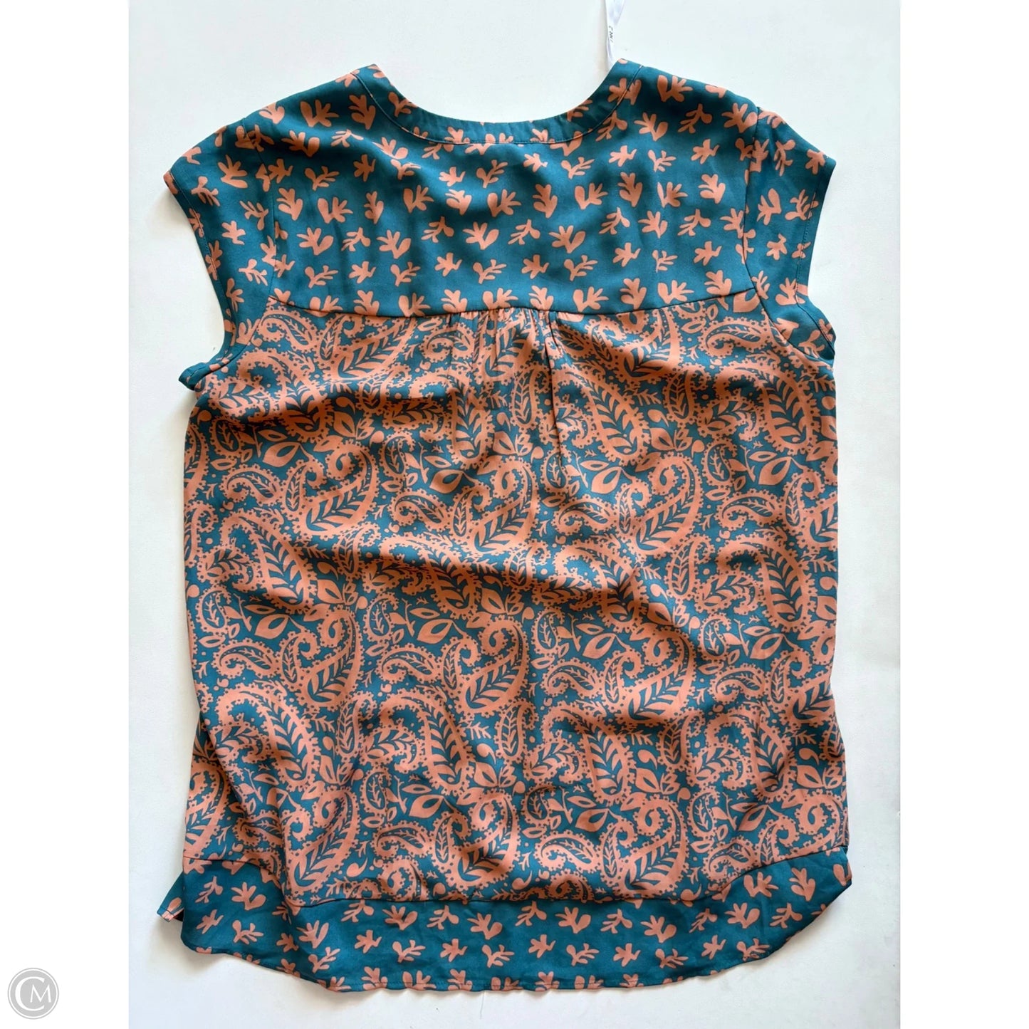 Blouse Sleeveless By Dr2 In Green, Size: M