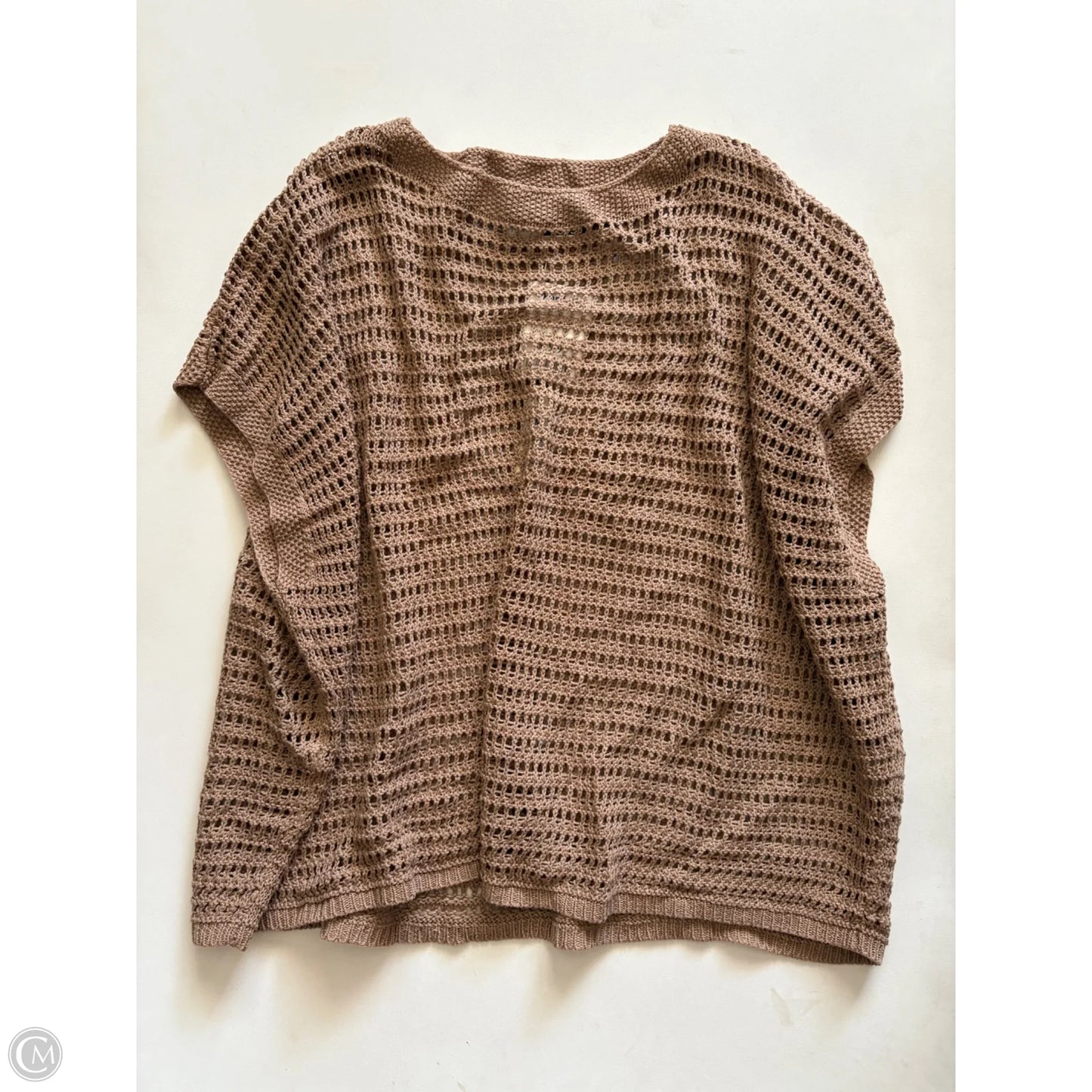 Sweater Short Sleeve By Max Studio In Brown, Size: M