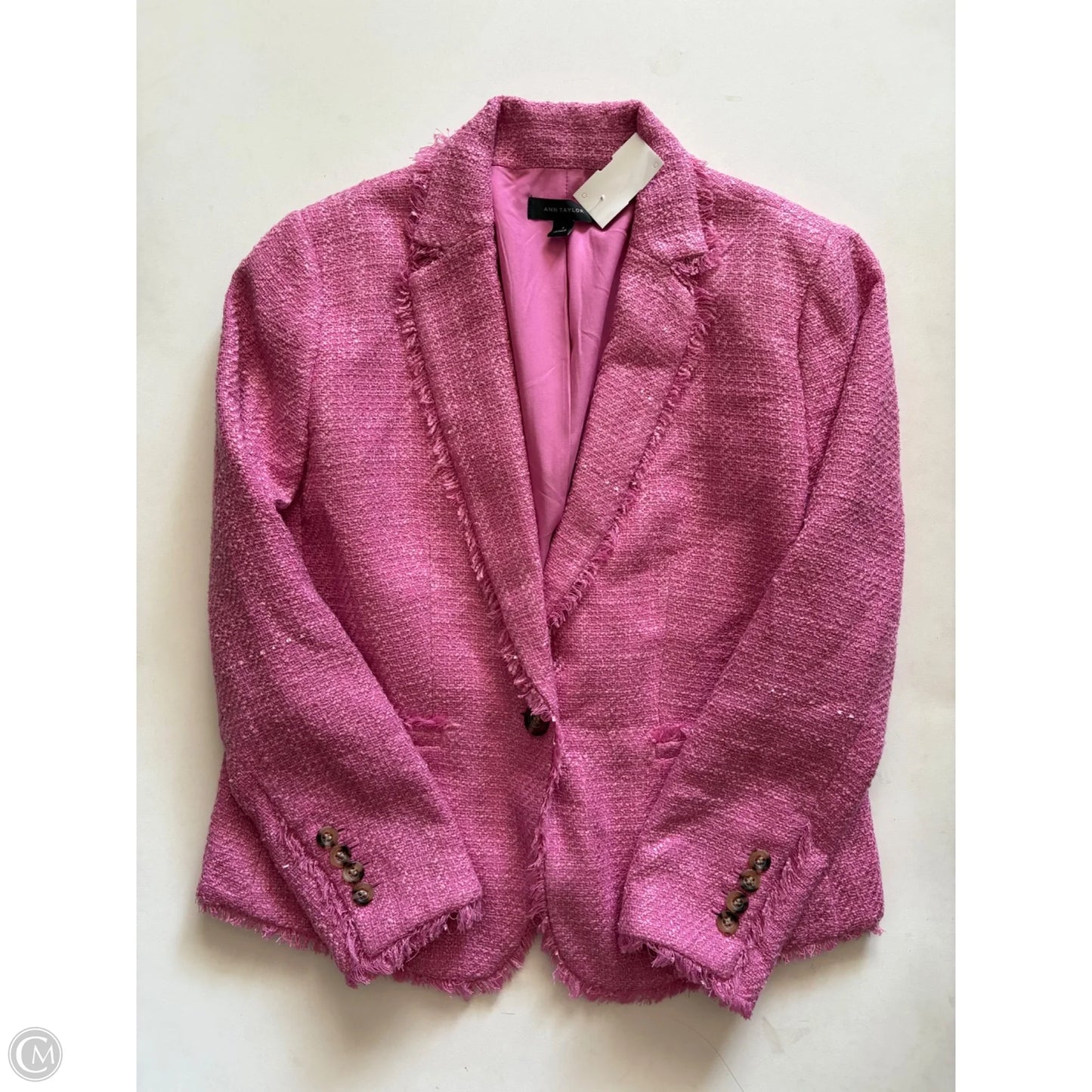 Blazer By Ann Taylor In Pink, Size: 4