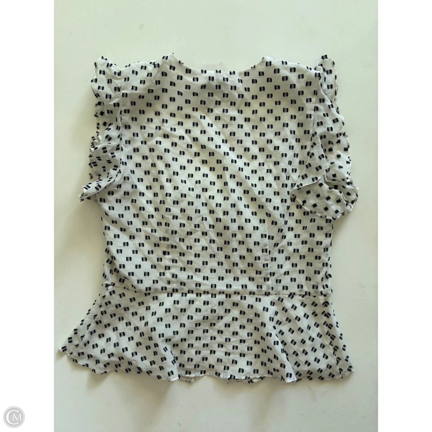 Top Sleeveless By intermix In Black & White, Size: S