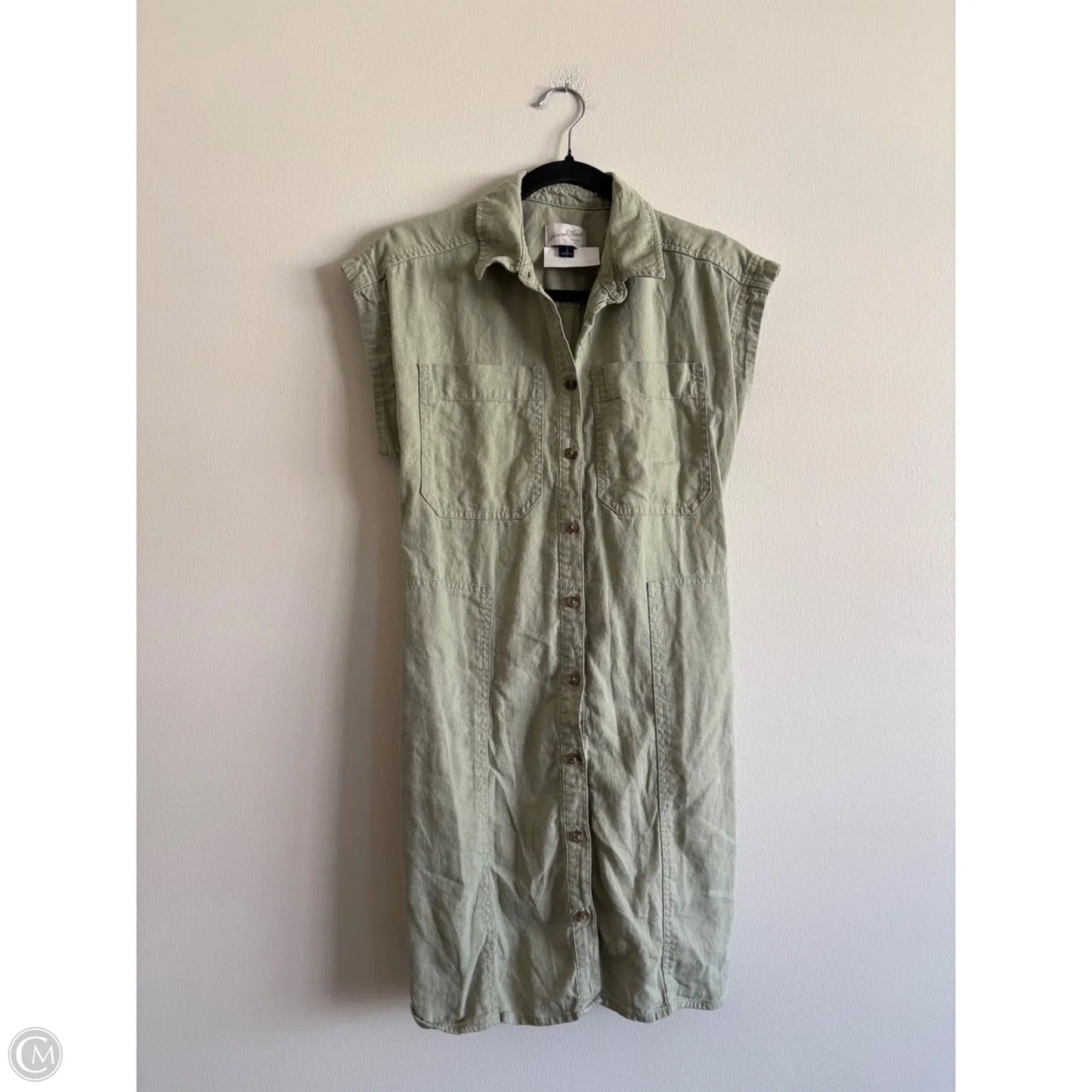 Dress Casual Midi By Universal Thread In Green, Size: S