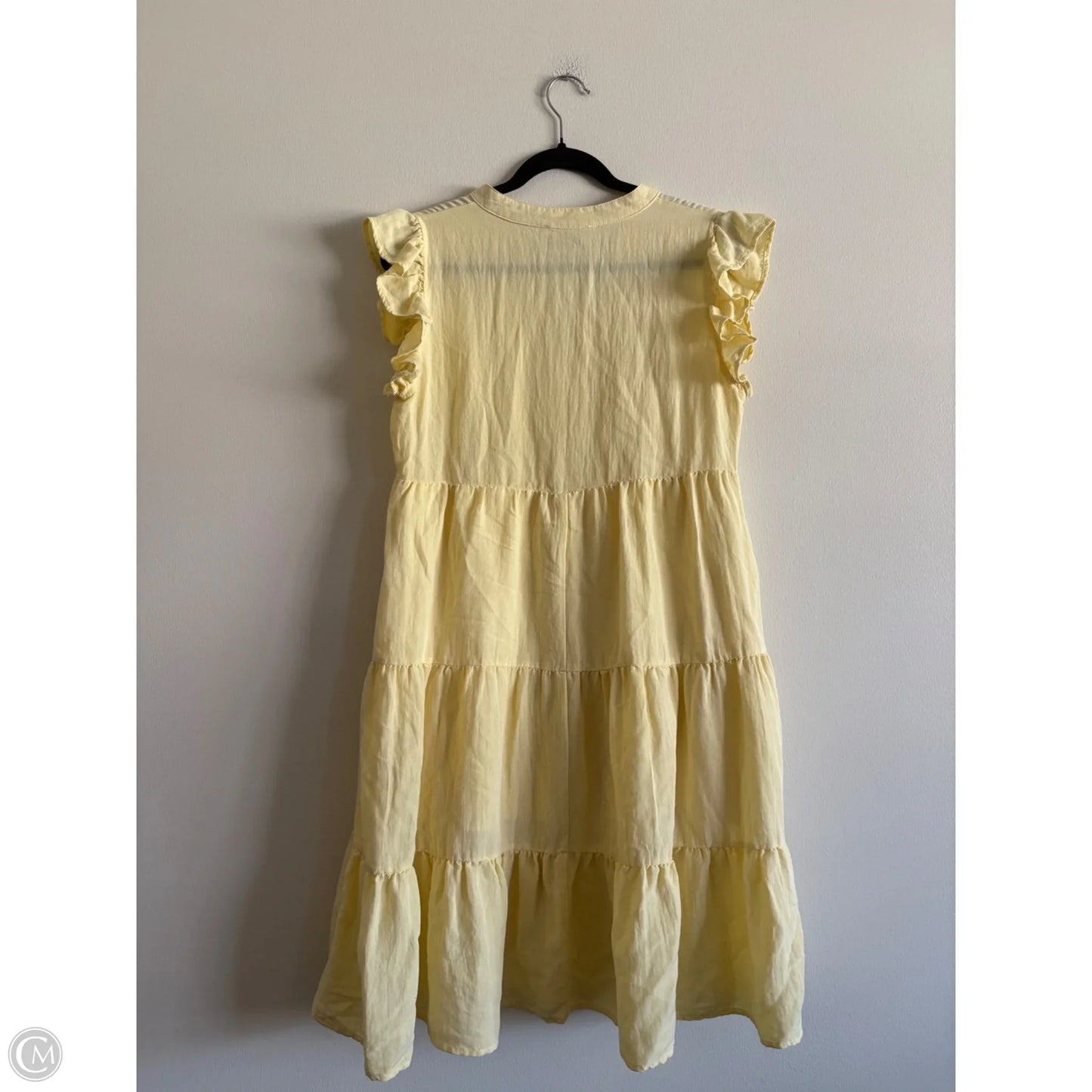 Dress Casual Short By Cousin Couture In Yellow, Size: S