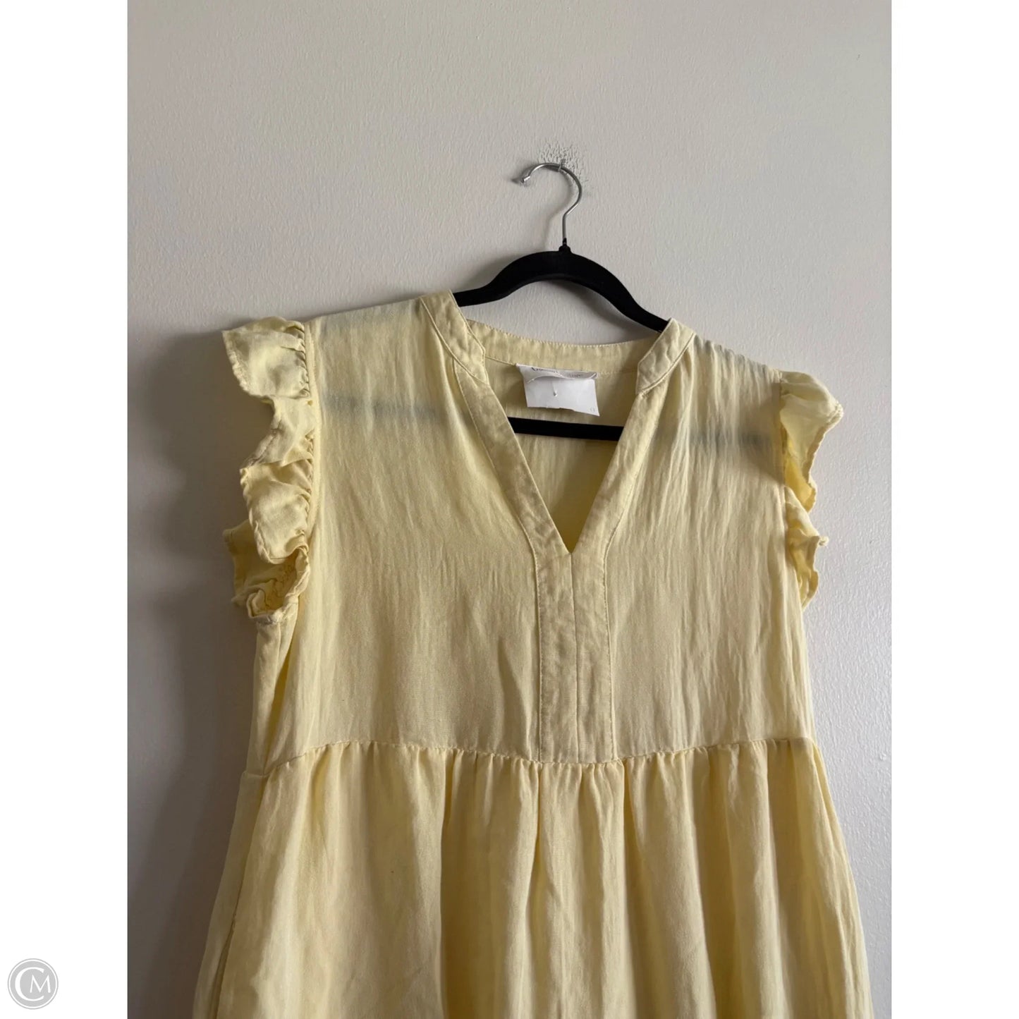 Dress Casual Short By Cousin Couture In Yellow, Size: S
