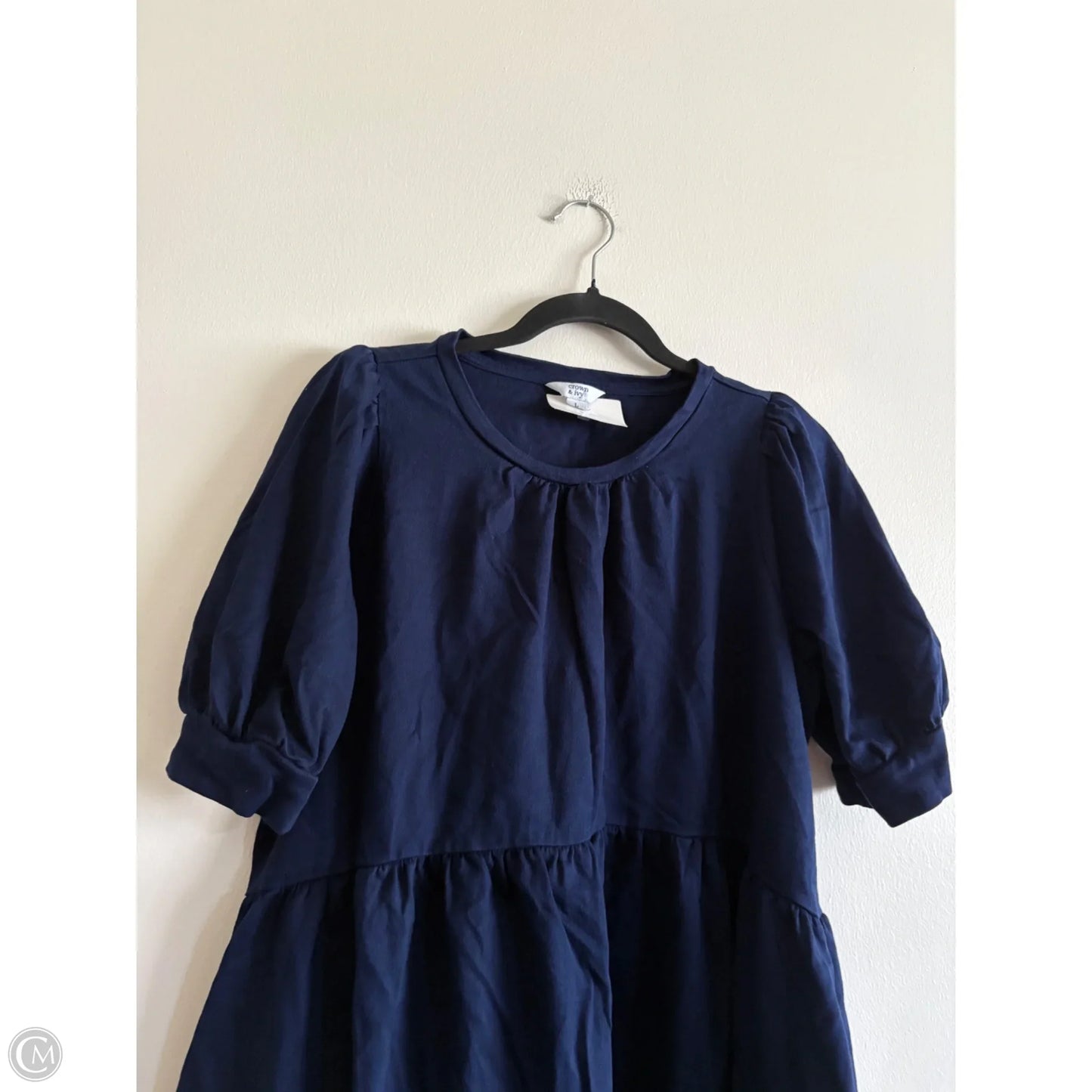 Dress Casual Midi By Crown And Ivy In Navy, Size: L