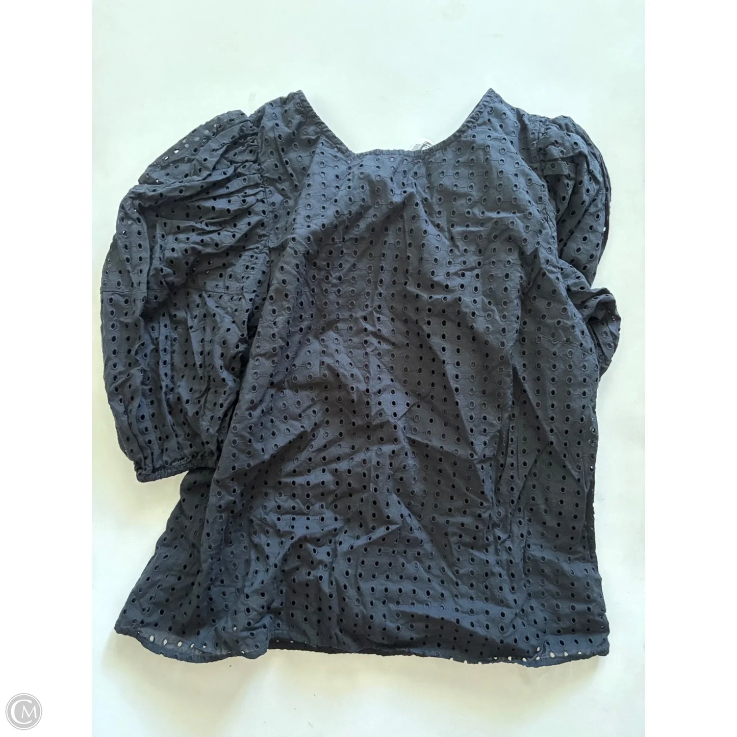 Top Short Sleeve By A New Day In Black, Size: L