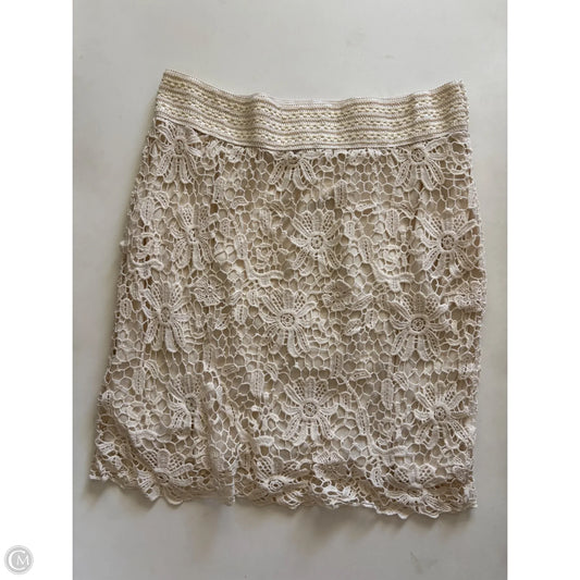 Skirt Mini & Short By Cato In Cream, Size: Xl