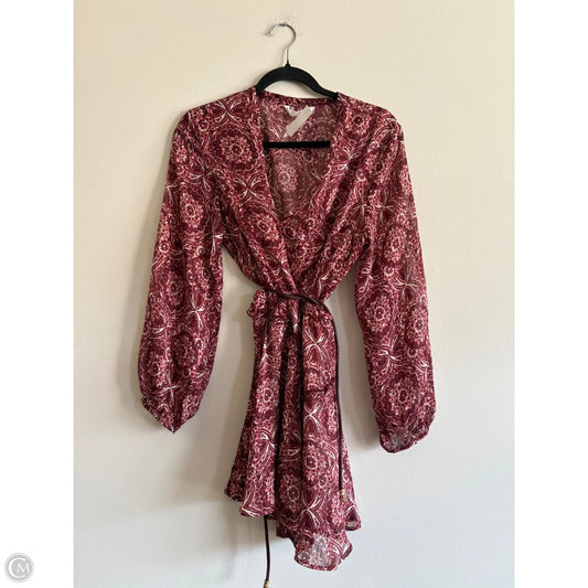 Dress Casual Short By Zara In Floral Print, Size: M