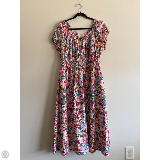 Dress Casual Maxi By J. Crew In Floral Print, Size: Xl