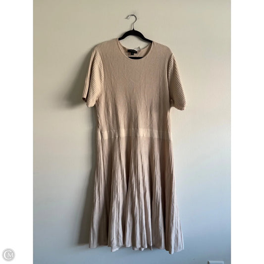 Dress Casual Maxi By Ann Taylor In Cream, Size: 2x