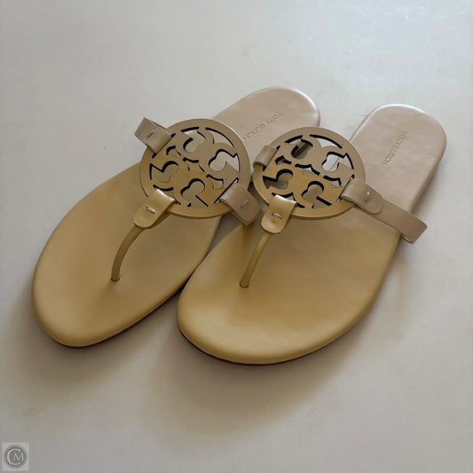Sandals Designer By Tory Burch In Yellow, Size: 9.5