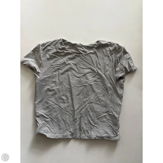 Top Short Sleeve By Wild Fable In Grey, Size: L