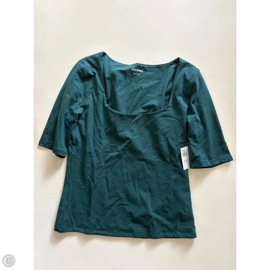 Top Short Sleeve By Old Navy In Green, Size: M