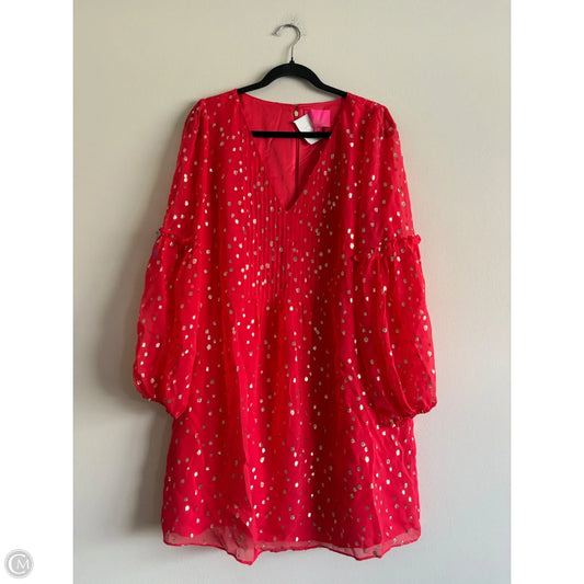 Dress Designer By Lilly Pulitzer In Red, Size: 12