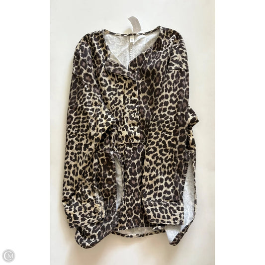 Jacket Moto By H&m In Animal Print, Size: Xl