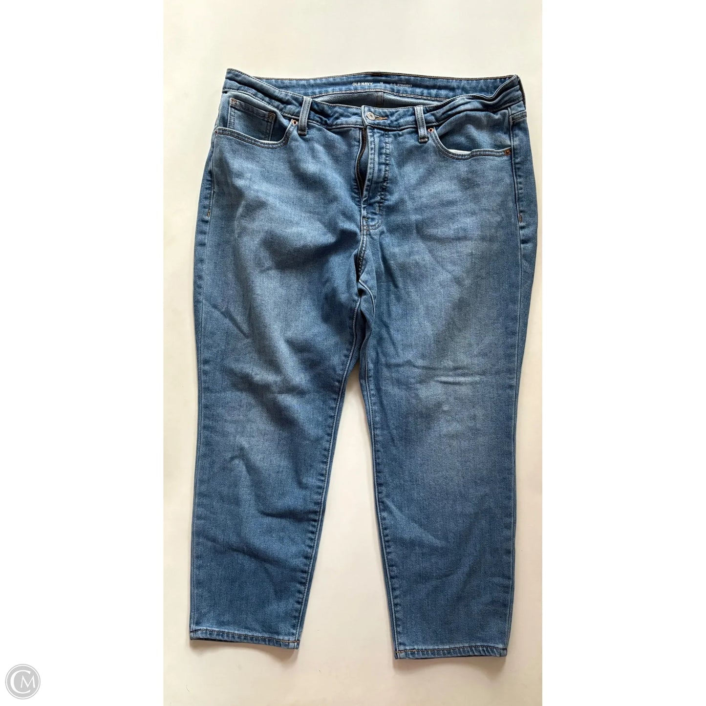Jeans Straight By Old Navy In Blue, Size: 16