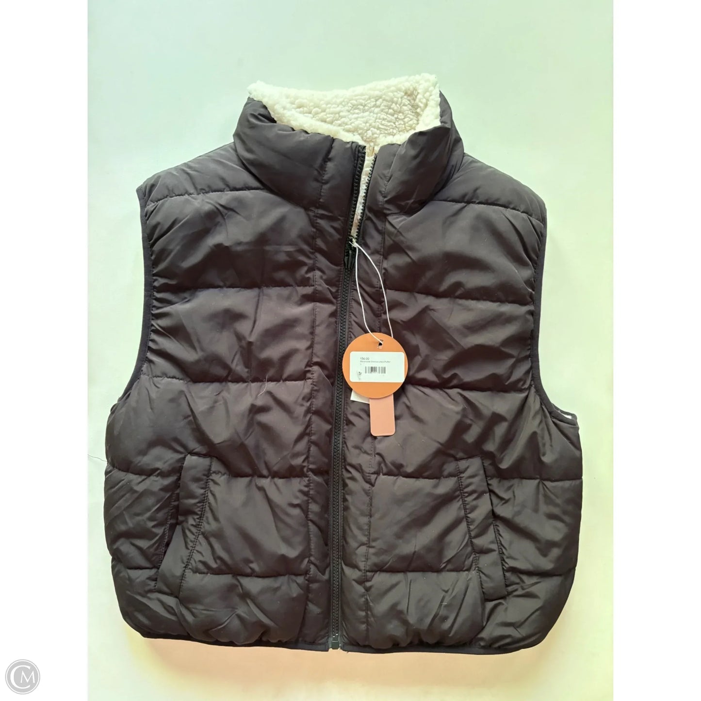 Vest Faux Fur & Sherpa By Cmc In Black, Size: L