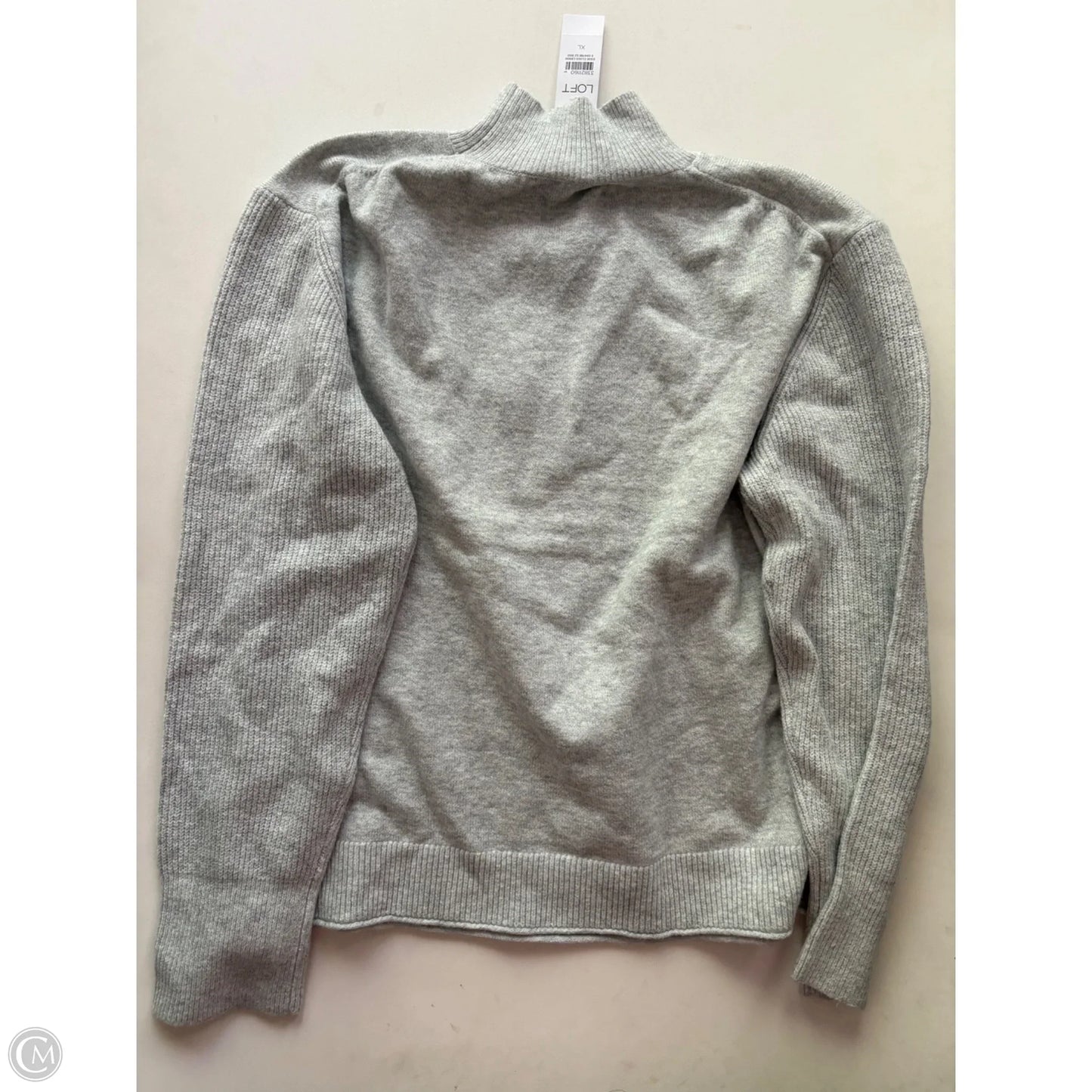 Sweater By Loft In Grey, Size: Xl