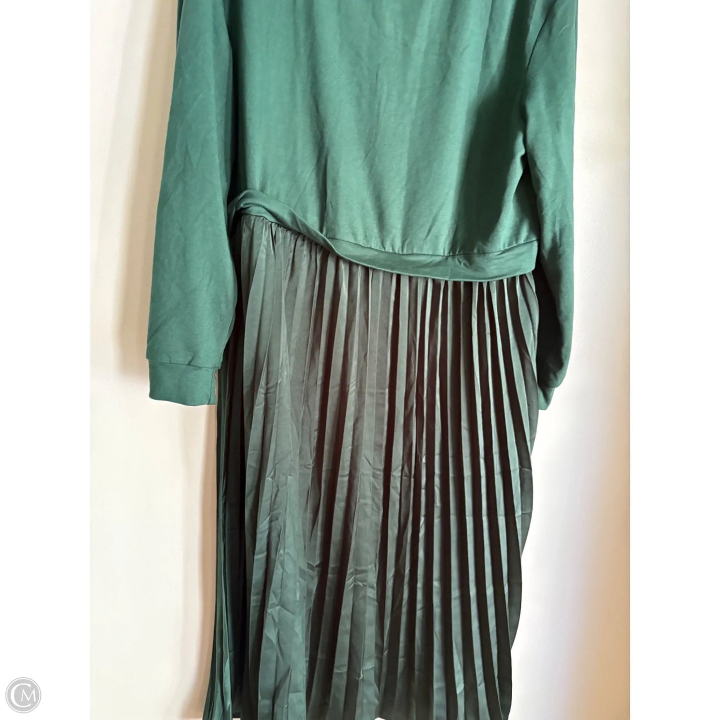 Dress Casual Midi By Cmc In Green, Size: Xl