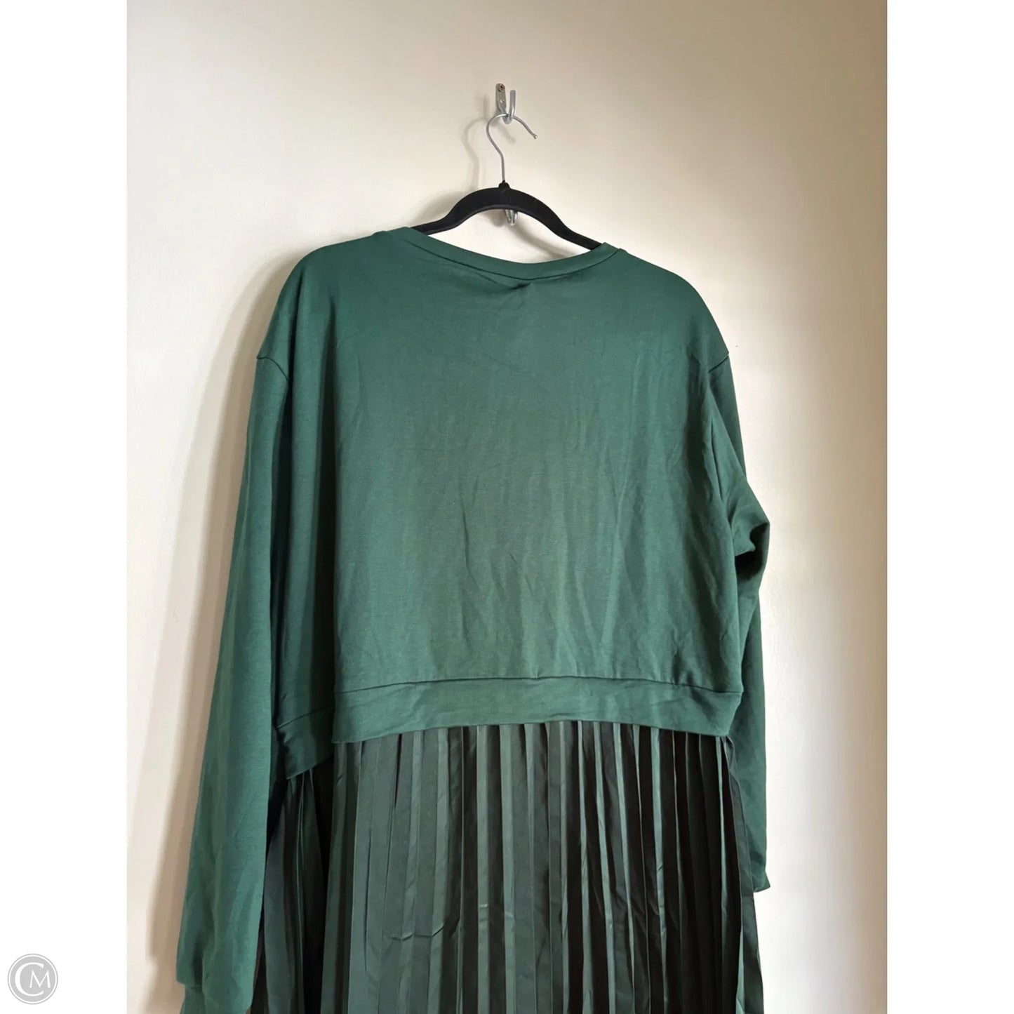 Dress Casual Midi By Cmc In Green, Size: Xl