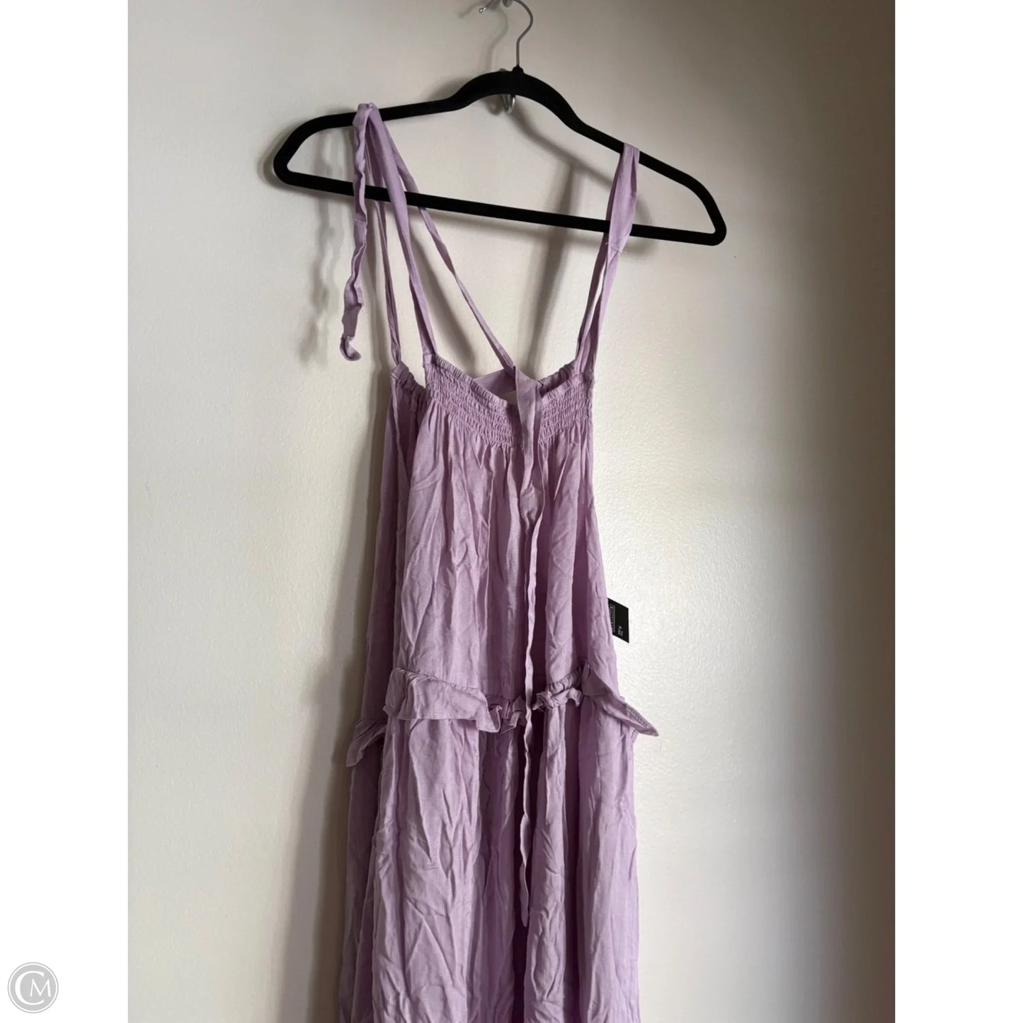 Dress Casual Midi By r. vicimos In Purple, Size: Xl