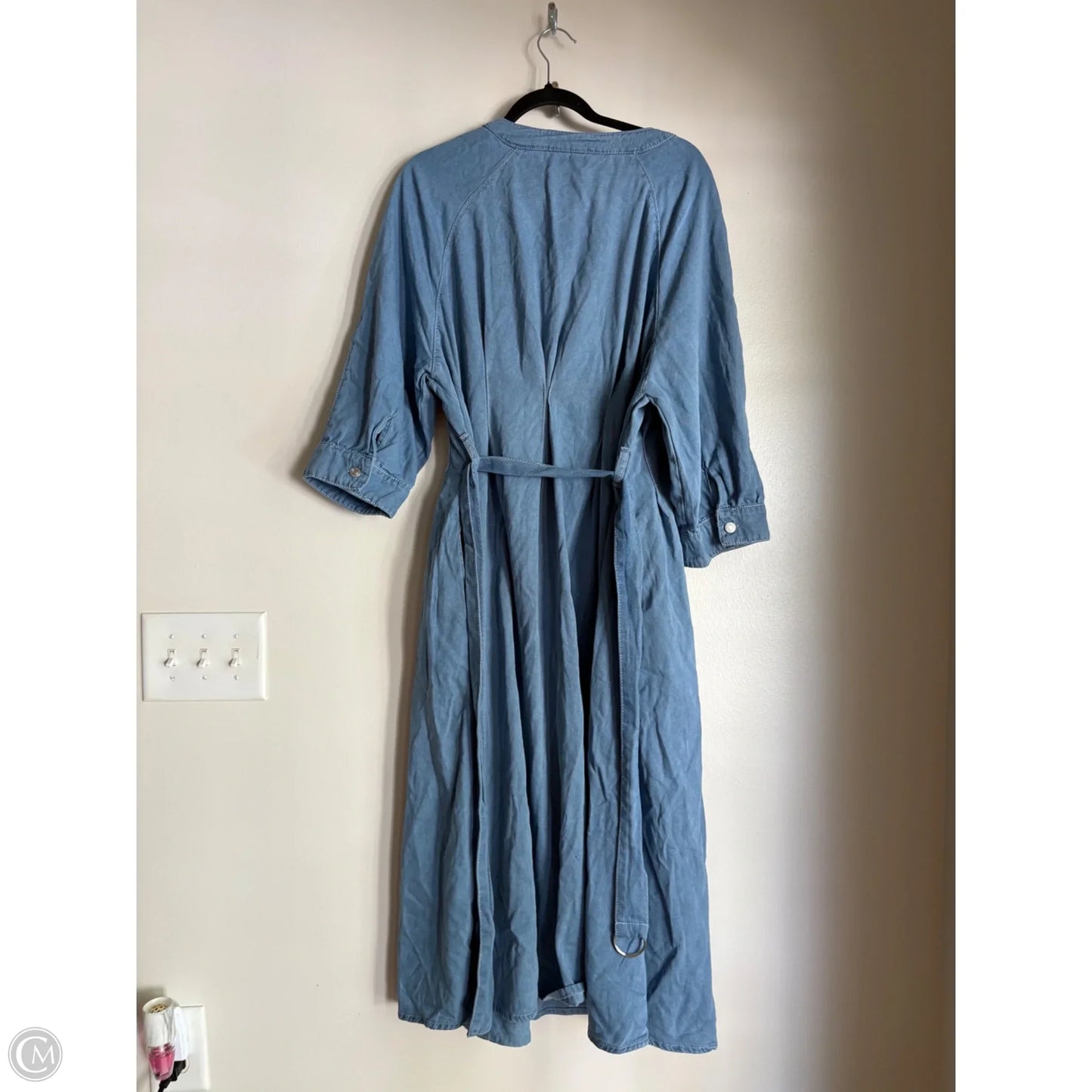 Dress Casual Midi By Clothes Mentor In Blue, Size: 2x