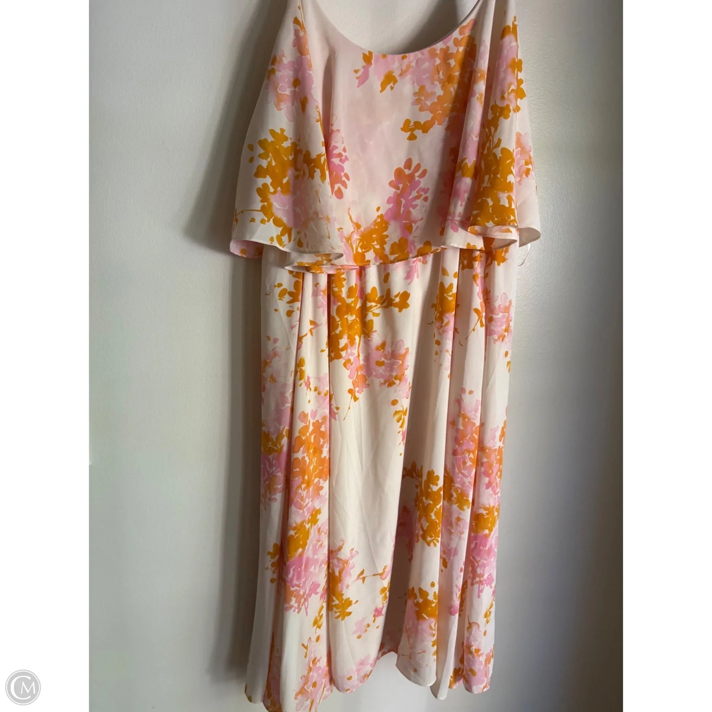 Dress Casual Midi By Paper Crown In Floral Print, Size: L