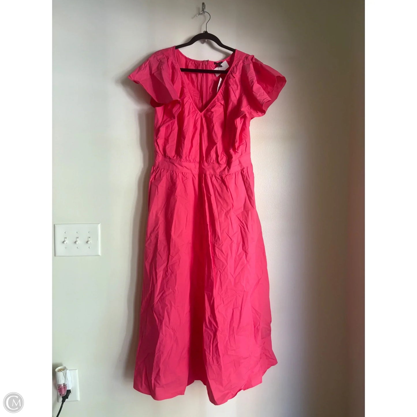 Dress Casual Midi By Ann Taylor In Pink, Size: 16