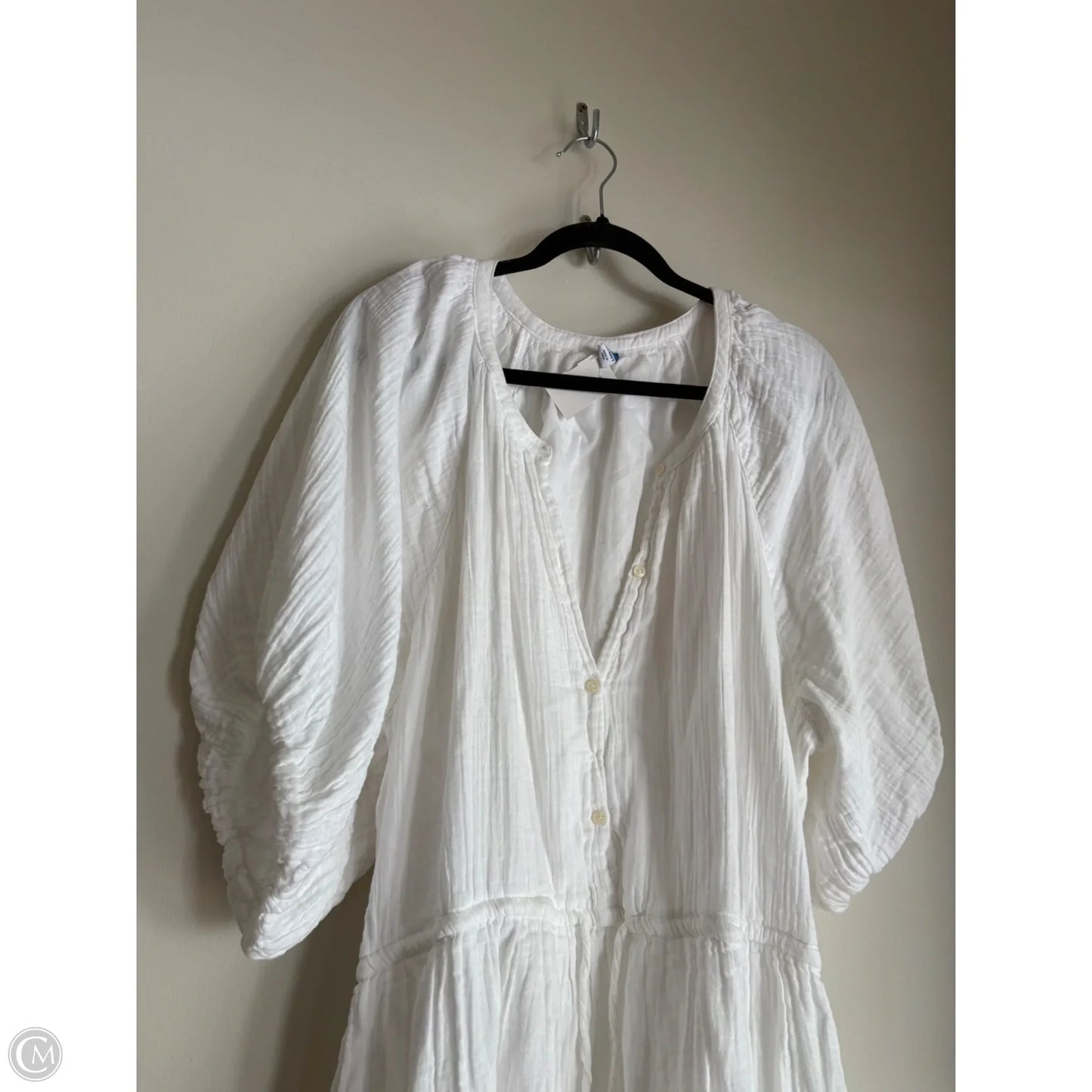 Dress Casual Midi By Old Navy In White, Size: Xxl