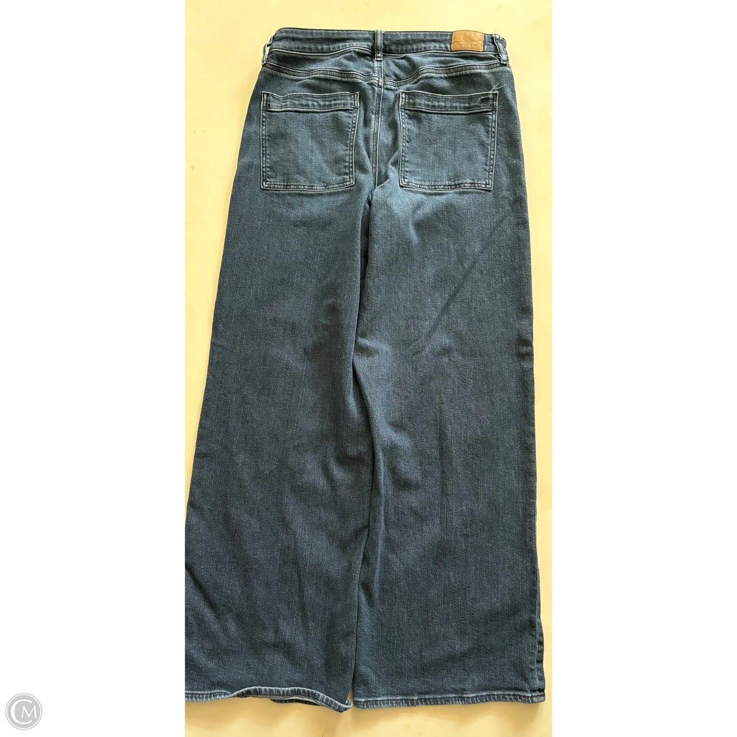 Jeans Wide Leg By American Eagle In Blue, Size: 12