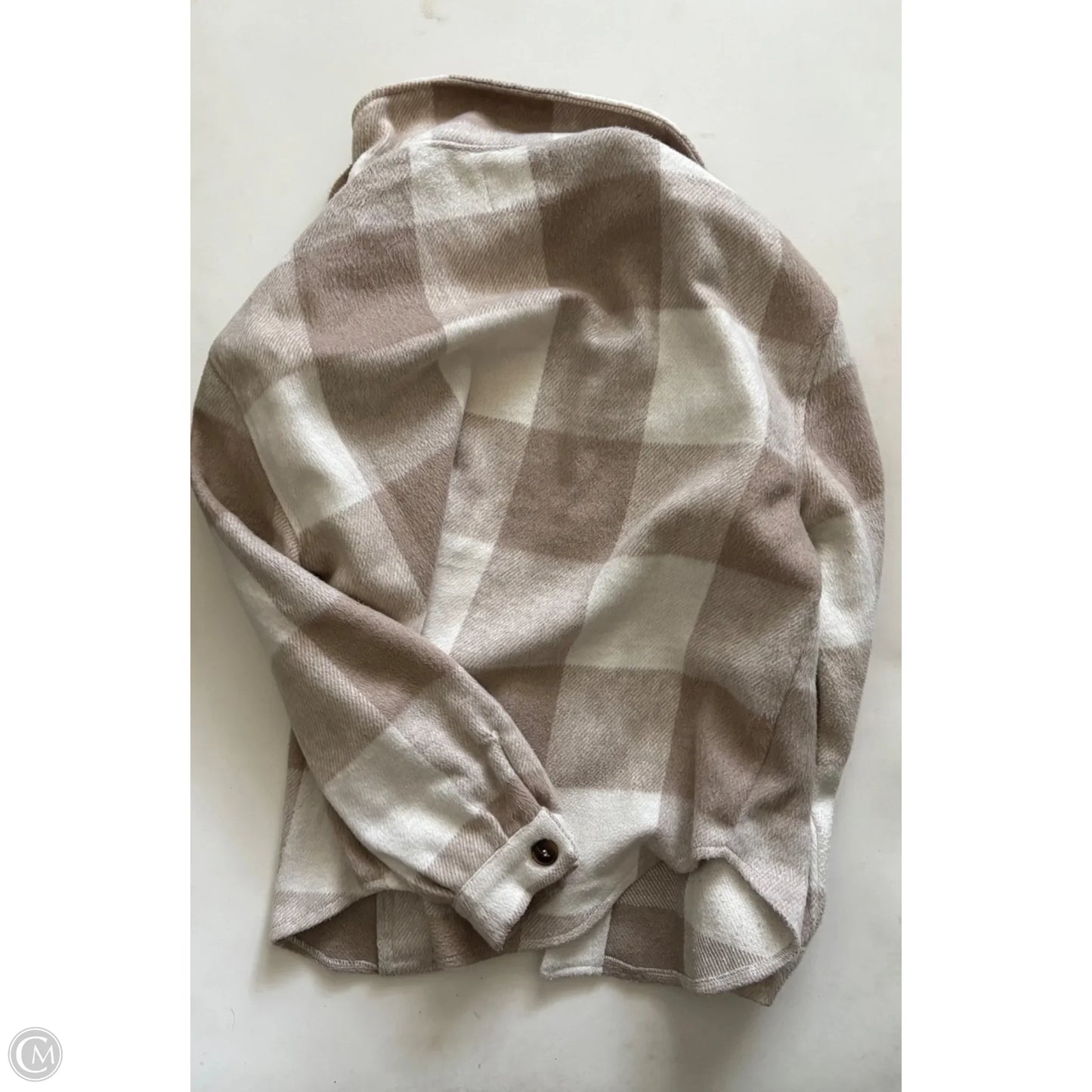 Jacket Moto By Love Tree In Plaid Pattern, Size: M