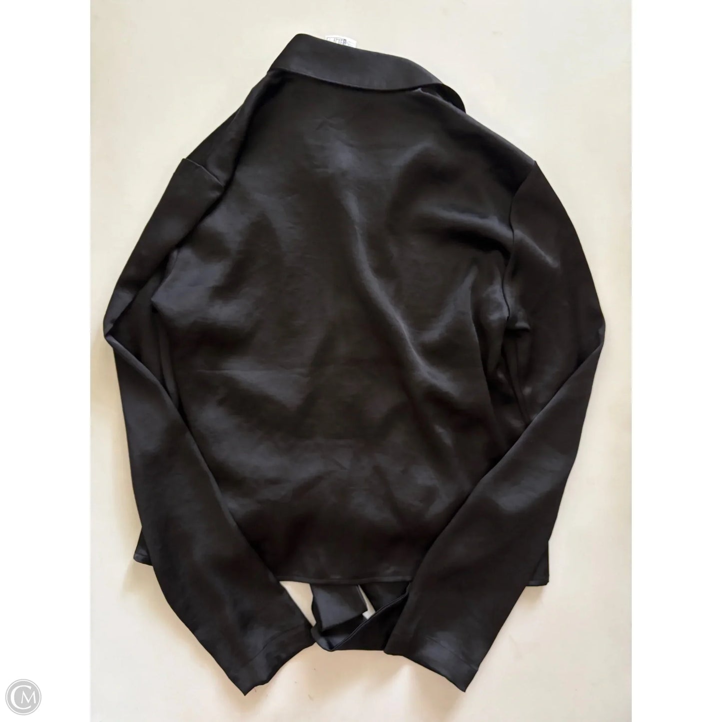Blouse Long Sleeve By Express In Black, Size: S