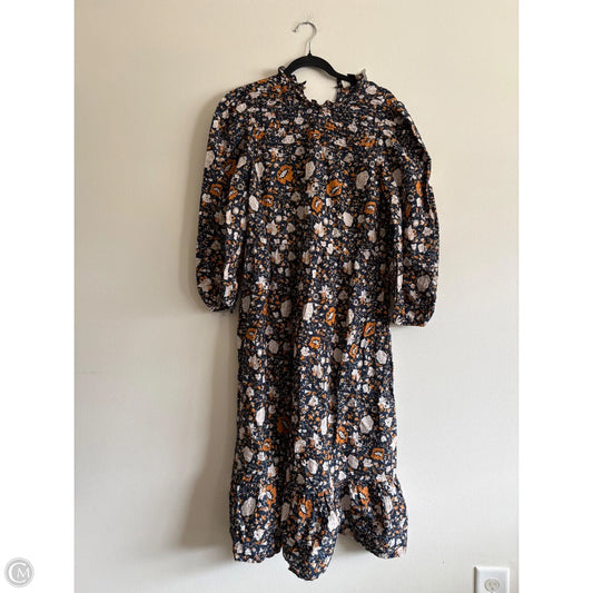 Dress Casual Midi By Universal Thread In Floral Print, Size: M