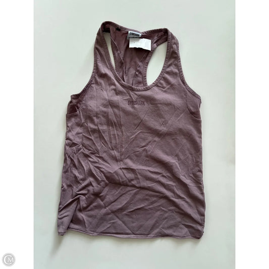 Athletic Tank Top By Gym Shark In Purple, Size: Xs
