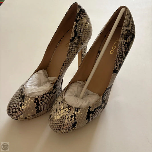 Shoes Heels Stiletto By Aldo In Snakeskin Print, Size: 9