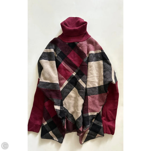 Sweater By Joseph A. In Plaid Pattern, Size: M