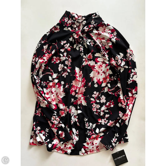 Blouse Sleeveless By Liz Claiborne In Floral Print, Size: M